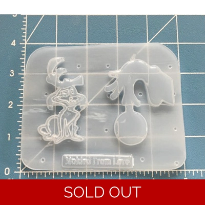 Grinch MAX and Grinch Hand Holding ornament Handmade Plastic Mold